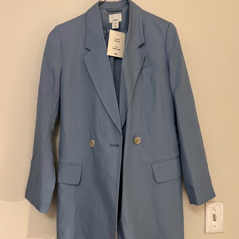 H&M Linen Blazer Pant Suit